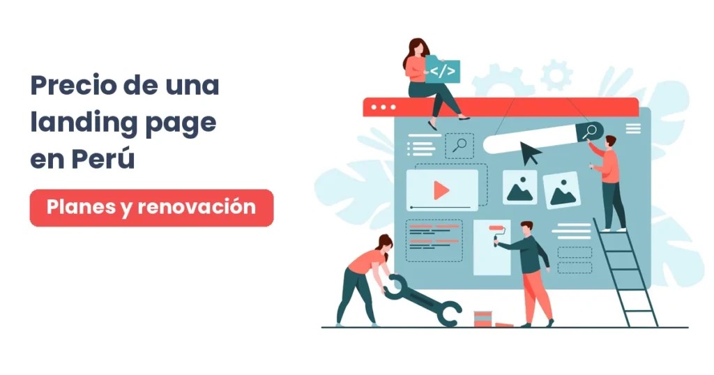 Equipo armando una landing page