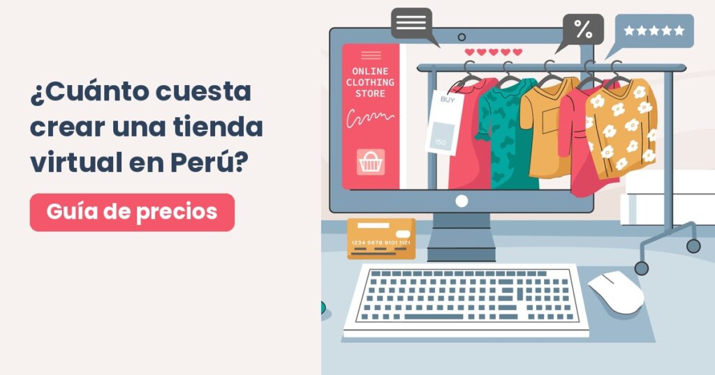 Tienda virtual en Perú: ilustración de una tienda online de ropa